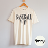 Distressed Baseball Mom Tee Shirt