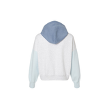 MAMA Colorblock Cropped Hoodie – Soft Sueded Mom Sweatshirt