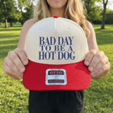 Bad Day to Be a Hot Dog Trucker Hat – Funny Fourth of July Patriotic Hat