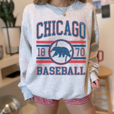 Chicago Baseball Crewneck Sweatshirt | Vintage Inspired