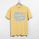 Mother Knows Best Retro Graphic Tee | Vintage Style Mom Shirt | Cute Motherhood Tee