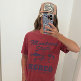 Montana State Rodeo Graphic Tee | Vintage Western Cowboy T-Shirt