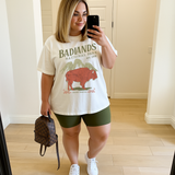 Badlands National Park Graphic Tee – Vintage South Dakota Bison Shirt