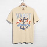 Newport Sailing Graphic Tee – Coastal Anchor Shirt