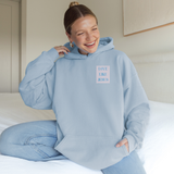 Love Like Jesus Striped Graphic Hoodie