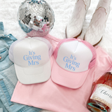 It’s Giving Mrs Trucker Hat – Bridal Foam Front OTTO Hat | Bachelorette & Newlywed Gift